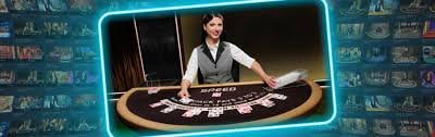 joinbola live blackjack table with real dealer on mobile screen